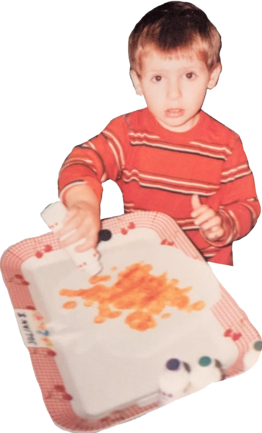 baby julian painting